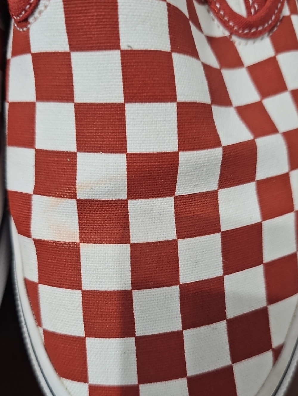 Vans Slip-On Checkerboard Sneakers - Red & White - Picture 2 of 6